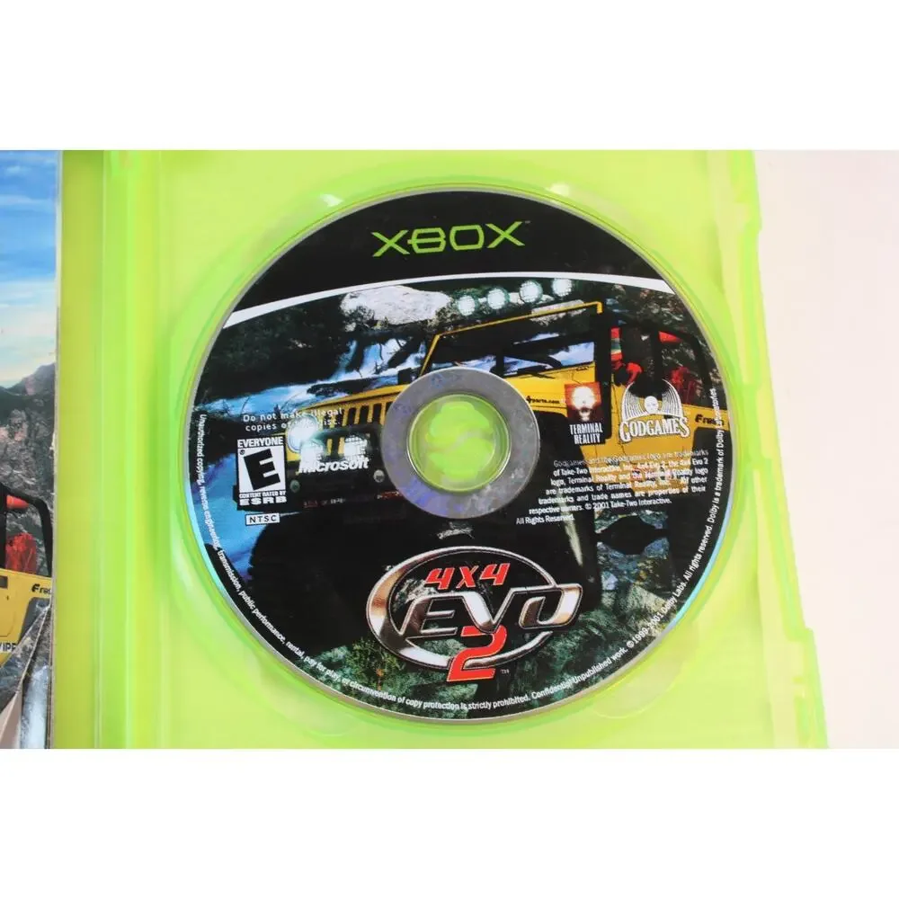 4x4 EVO 2 (Microsoft Xbox, 2001) W/ Manual, Tested/Works